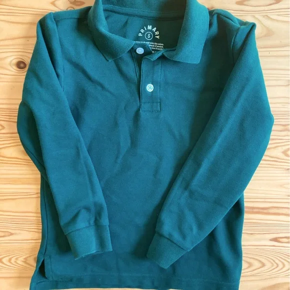 Primary Kids Green Uniform Pique Polo Shirt Bundle - Picture 2 of 3